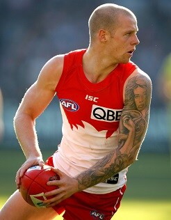 AFL 2017 Round 13 - Richmond v Sydney MELBOURNE, AUSTRALIA - JUNE 17: Zak Jones of the Swans in action during the 2017 AFL round 13 match between the Richmond Tigers and the Sydney Swans at the Melbourne Cricket Ground on June 17, 2017 in Melbourne, Australia. (Photo by Michael Willson/AFL Media)